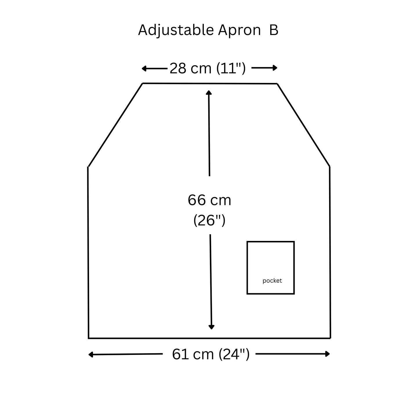 Apron with adjustable straps in grey linen