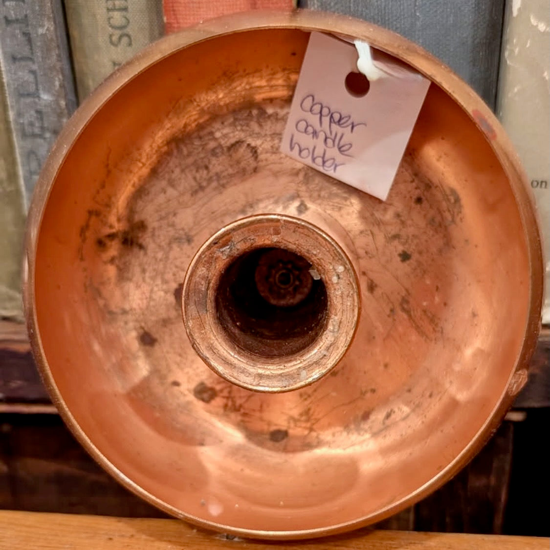 Vintage Copper Taper Candleholder
