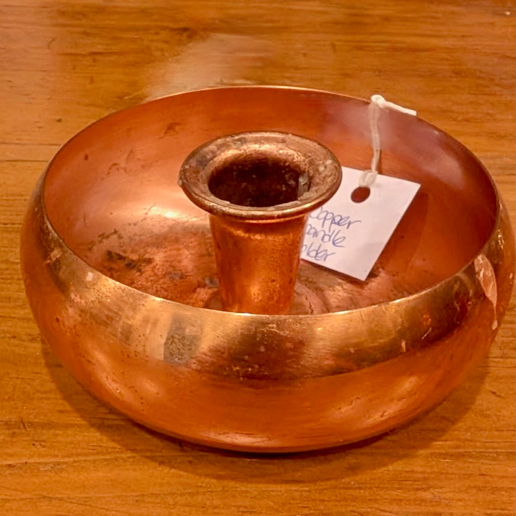 Vintage Copper Taper Candleholder