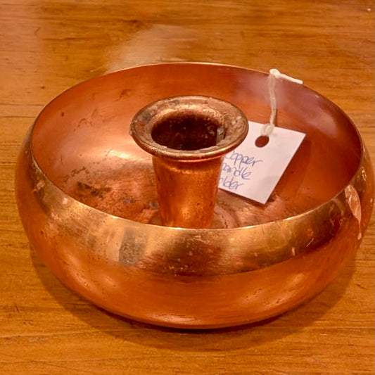 Vintage Copper Taper Candleholder